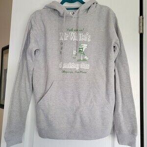 Gildan Mr White's Chemistry Class Cartoon Graphic Heather Gray Hoodie Sweatshirt